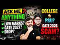 ASK US ANYTHING GATE 2027 | Ankit Doyla Sir \u0026 Pankaj Sharma Sir | LOW MARKS? DROP? PSU vs MTech
