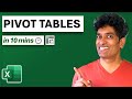 Learn Excel Pivot Tables in 10 Minutes - A complete beginner's tutorial