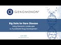 Webinar: Big Data for Rare Disease - Using Genomic Landscapes to Accelerate Drug Development