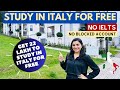 Study In Italy For FREE | Scholarships To Study In Italy |  Complete Guide To Study In Italy In 2024