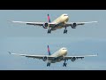 (4K) Plane spotting at Amsterdam airport Schiphol - Delta A330neo Vs. A330-200