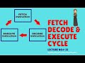 Lecture Number 22 |Chapter no# 5 | Fetch-decode-execute cycle | Comp sci 1st year| Urdu lecture