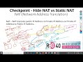 Checkpoint - Hide NAT vs Static NAT -  ||| NetworKHelp