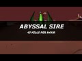 Abyssal Sire | 45 Kills/hr Trolo Method | Thurco