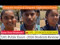 12th Public Computer Science Exam Student Review|Both CS \u0026 CA | What Next ? After 12th? Dineshprabhu