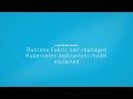 Runtime Fabric self-managed Kubernetes deployment model explained