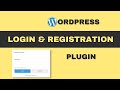 WordPress Login and Registration Plugin | How to Create User Registration Form in WordPress