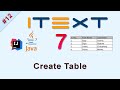#12 Create Table in PDF : iText Java