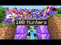Minecraft Manhunt but it's VS 100 Netherite Hunters..