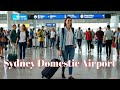  Sydney Airport  Walking Tour 4K Through Busy Streets and Sydney Domestic Airport 