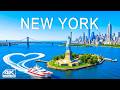 [4K] New York 🇺🇸 Manhattan from Above | Statue of Liberty, Central Park \u0026 Epic Skyline