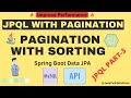 JPQL Pagination With Sorting | Improve Performance | How to use pagination | Spring Boot Data JPA