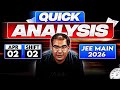 JEE 2026 | 2nd April Shift 2 | Quick Analysis | Vinay Shur Sir