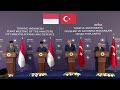 Türkiye-Endonezya Dışişleri ve Savunma Bakanları Ortak Toplantısı / Ankara #Canlı