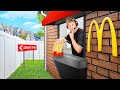 I Built a SECRET Drive Thru in my House!