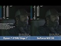 AMD Ryzen 7 4700U Vega 7 vs Nvidia GeForce MX150