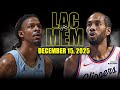 Los Angeles Clippers vs Memphis Grizzlies Full Game Highlights – December 15, 2025 | NBA Season
