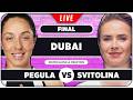 PEGULA vs SVITOLINA • WTA Dubai 2026 Final • LIVE Tennis Watchalong