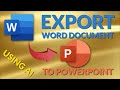Export Word Document to PowerPoint Using AI