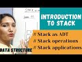 Introduction To Stack| Stack As ADT | Application Of Stack| Data Structure #35