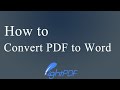 How to Convert PDF to Word Document (Free \u0026 No Watermark)