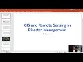 GIS and remote sensing in disaster management