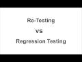 Difference Between Regression Testing And Retesting in Hindi