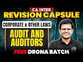 CA Inter May 26: Corporate \u0026 Other Laws: Audit and Auditors | Revision Session | CA Chaitanya Jain