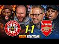 Arsenal’s RIVALS \u0026 HATERS reactions to Brentford 1-1 Arsenal! Premier League Fan Reactions