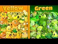Team GREEN vs YELLOW \u0026 ORANGE Plants - Who Will Win? - PvZ 2 Team Plant Vs Team Plant