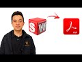 COMO SALVAR UM DESENHO DO SOLIDWORKS EM PDF 3D E IMPRESSIONAR SEUS CLIENTES
