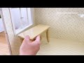 Miniature kitchen set installation ASMR