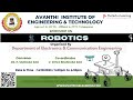 Workshop on ROBOTICS, AVANTHI INSTITUTE OF ENGINEERING \u0026 TECHNOLOGY || Pantech eLearning