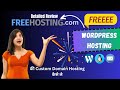 freehosting.com tutorial and setup in hindi, free hosting and domain for WordPrees 2023
