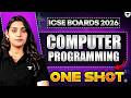 Class 10 ICSE Computer Programming ONE SHOT VIDEO 🎯 | Class 10 Boards 2026 | Sanskriti Ma'am