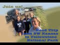 Yellowstone Family Trip #1 - Driving from KS to WY