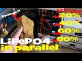 Can you charge LiFePO4 batteries with different capacities and SOC in parallel?