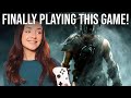 My First Time EVER Playing SKYRIM!🖤 Blind Playthrough in 2024