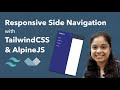 Responsive Side Navigation with Tailwind CSS and Alpine JS