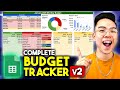 How to Make a COMPLETE Budget Tracker in Google Sheets (v2 TUTORIAL!)