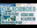 Class 10 Science 2 Chapter 8 Cell Biology and Biotech Exercise Solutions | Maharashtra Board SSC