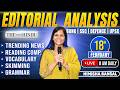 Editorial Analysis | 18th February, 2026 | Vocab, Grammar, Reading, Skimming | Nimisha Bansal