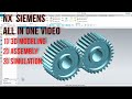 NX Tutorial | Spur gear | 3D modeling + assembly + Simulation | All in one video -@anilkatte1
