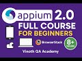 📱 Appium 2.0 Full Course for Beginners | Real Device + Emulator + BrowserStack