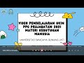 Video Pembelajaran UKIN PPG Prajabatan Tahun 2021 Materi \