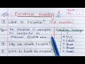 Exception Handling in Java | ArithmeticException