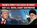 US Naval Vessel ‘BURNS’ After Iran Claims ‘DIRECT HIT’; Trump ‘Scrambles’ As IRGC Flaunts | Watch
