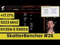Ryzen 9 5900X Undervolt \u0026 Overclock to 5223 MHz With X570S Aorus Master | SkatterBencher #26