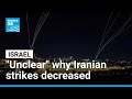 Iranian strikes on Israel decrease, although cause remains \