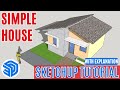 [Sketchup Tutorial] Build Simple House with Explanation